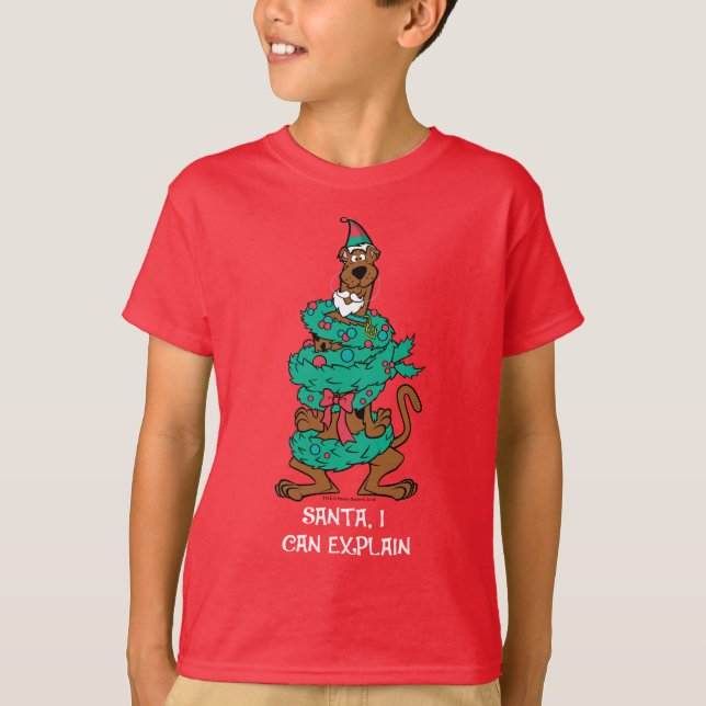 T-shirt Scooby-Doo Wrapped In Wreaths (Devant)