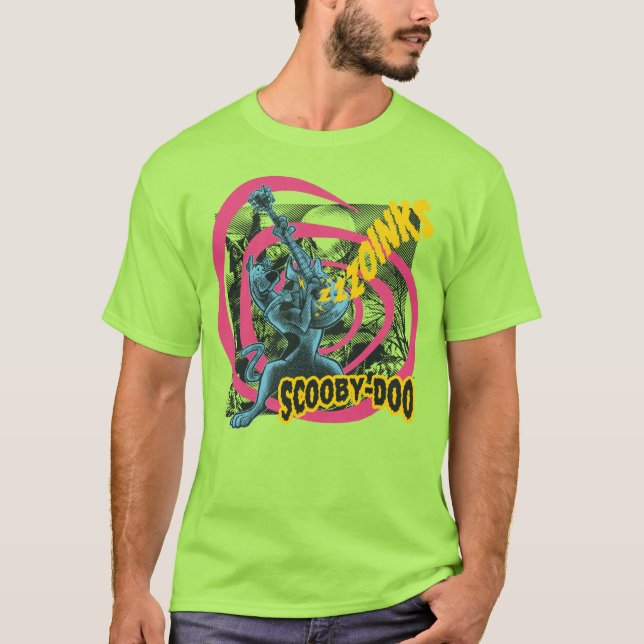 T-shirt Scooby-Doo Zoinks Punk Guitare Graphisme (Devant)
