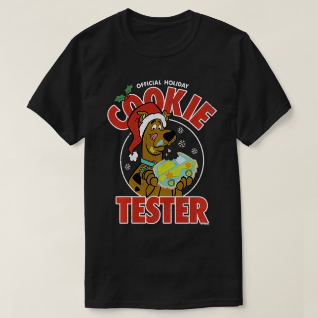 T-shirt ScoobyDoo Noël Cookie Tester (Design devant)