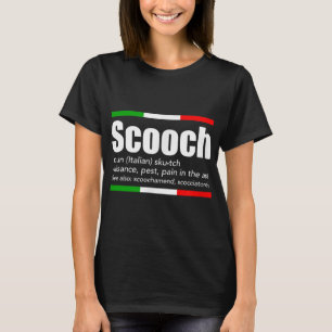 T-shirt Scooch Italien Épingle Anglais Signifiant Drôle Sa