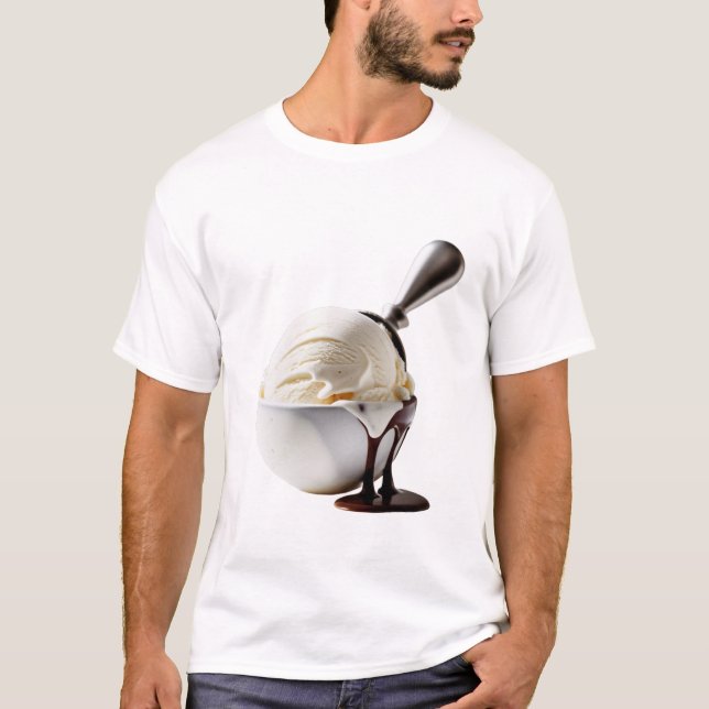T-shirt scoop à la crème glacée (Devant)