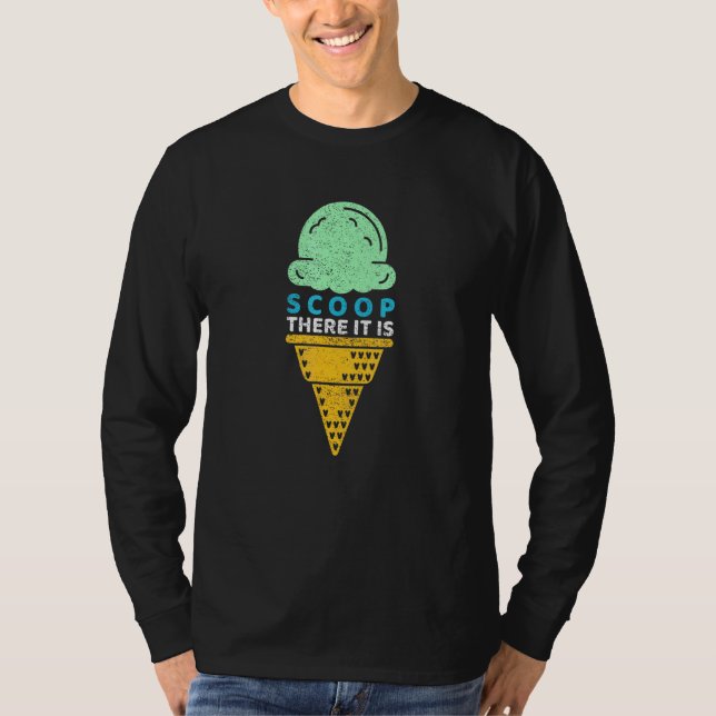 T-shirt Scoop Là C'Est Pun Ice Crème Cône (Devant)