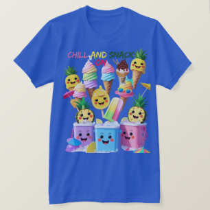 T-shirt Scoop, Sip, Smile – Tee-shirt des friandises d'été