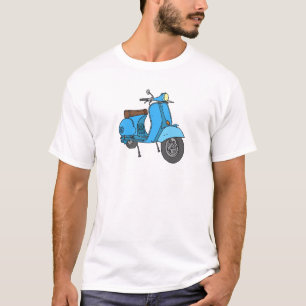T-shirt Scooter bleu (Vespa)