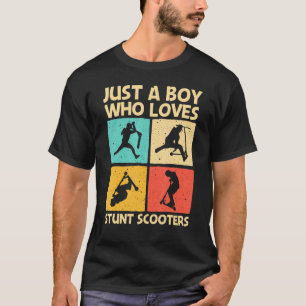 T-shirt Scooter cool Stunt Pour Garçons Scootering Enfants