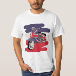 T-shirt Scooter de Britannique d'Union Jack