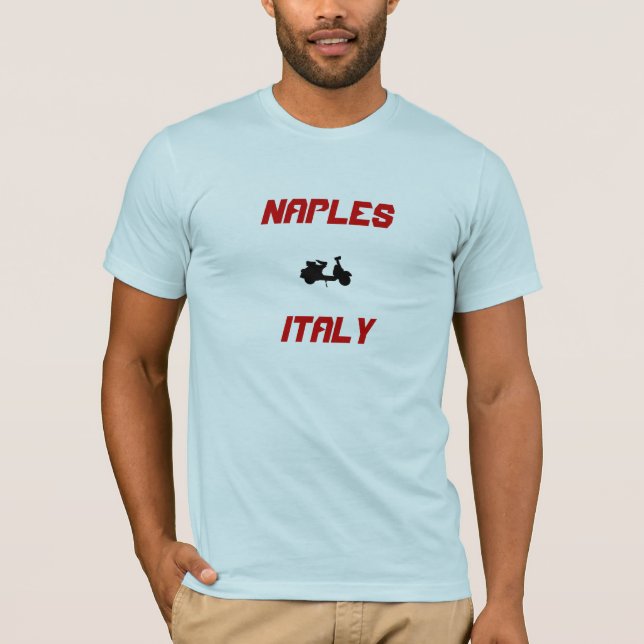 T-shirt Scooter de Naples, Italie (Devant)