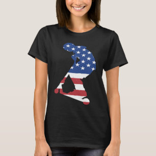 T-shirt Scooter Drapeau Sport Us