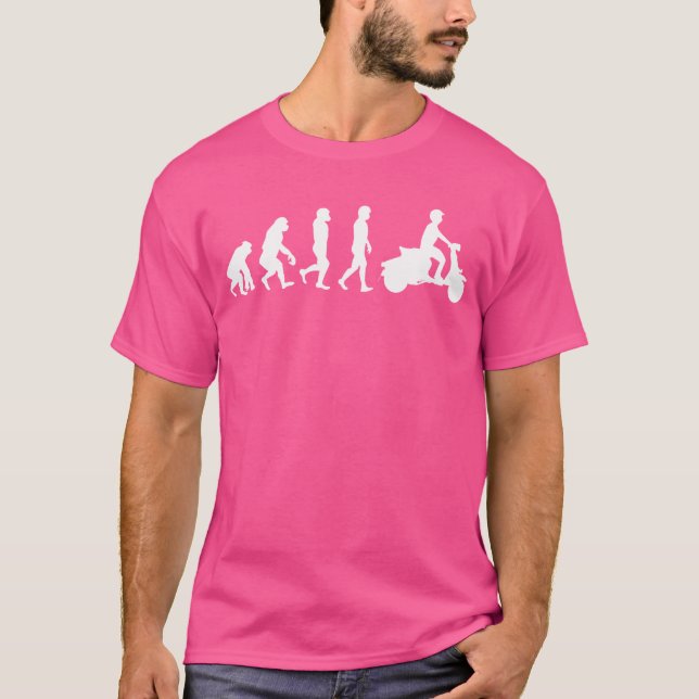 T-shirt Scooter Evolution I Riding Scooter Moto cyclable (Devant)
