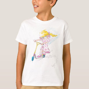 T-shirt Scooter mignon de micro de fille de Microscooter