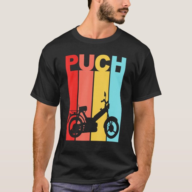 T-shirt Scooter Moped Puch Maxi Scooter (Devant)