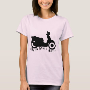 T-shirt Scooter ou E-Vélo - c'est comment je roule !