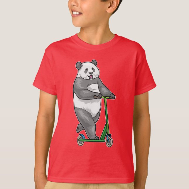 T-shirt Scooter Panda (Devant)