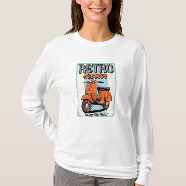 T-shirt Scooter Rétro (Devant)
