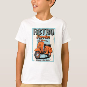 T-shirt Scooter Retro