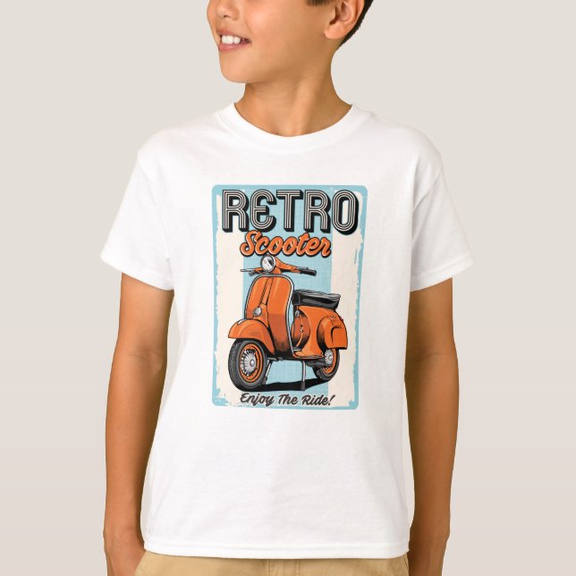 T-shirt Scooter Retro (Devant)