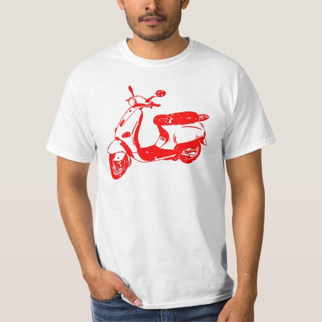T-shirt Scooter rouge (Devant)