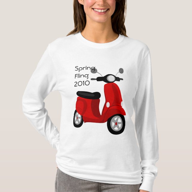 T-shirt Scooter rouge (Devant)