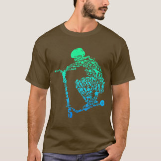 T-shirt Scooter Stunt Cadeau pour garçons Enfants Jeunes