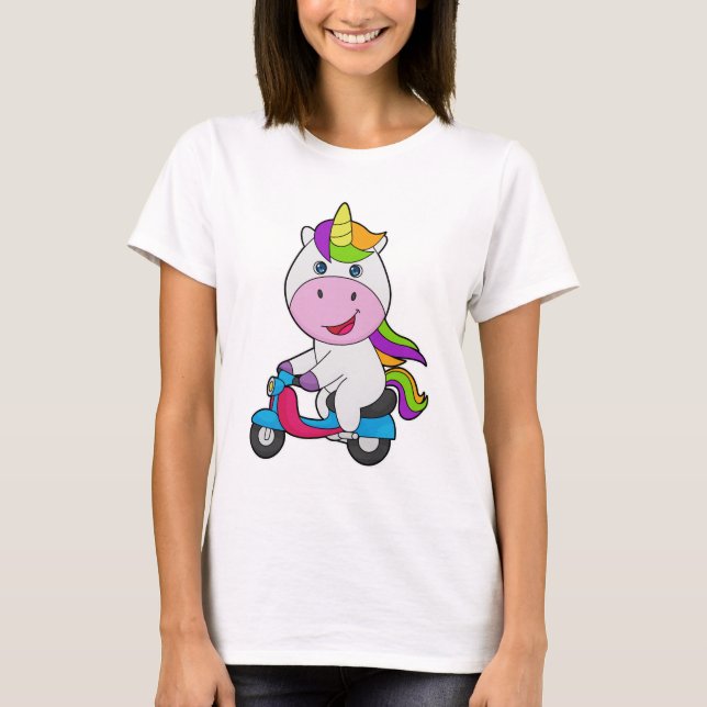 T-shirt Scooter Unicorn (Devant)