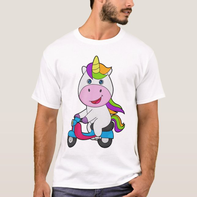 T-shirt Scooter Unicorn (Devant)