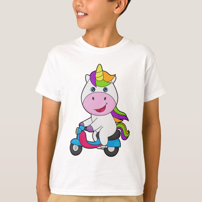 T-shirt Scooter Unicorn (Devant)