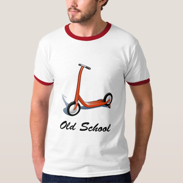 T-shirt Scooter - vieille école (Devant)