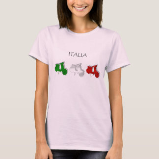 T-shirt Scooters italien Italie drapeau scooter