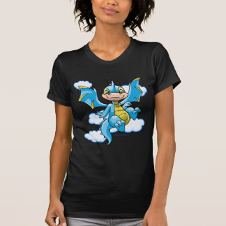 T-shirt Scorchio bleu avec sa tête dans les nuages