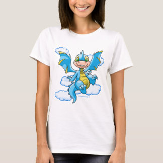T-shirt Scorchio bleu avec sa tête dans les nuages