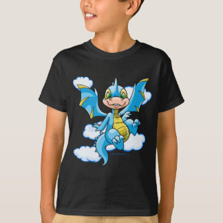 T-shirt Scorchio bleu avec sa tête dans les nuages