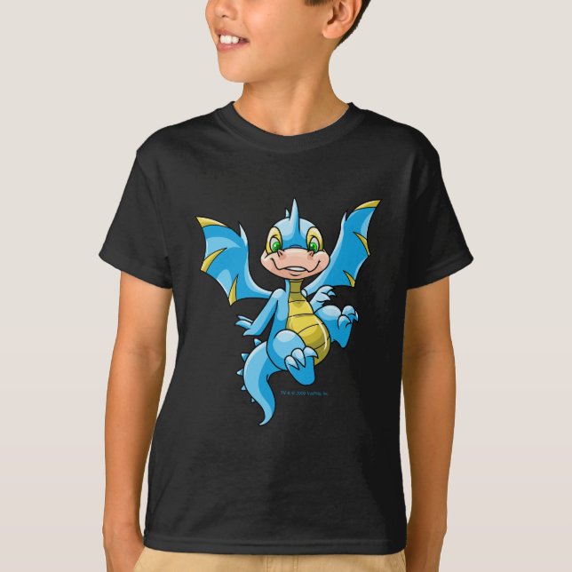 T-shirt Scorchio bleu curieux (Devant)