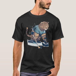T-shirt Score Big avec le Hockey "Cats on Ice"