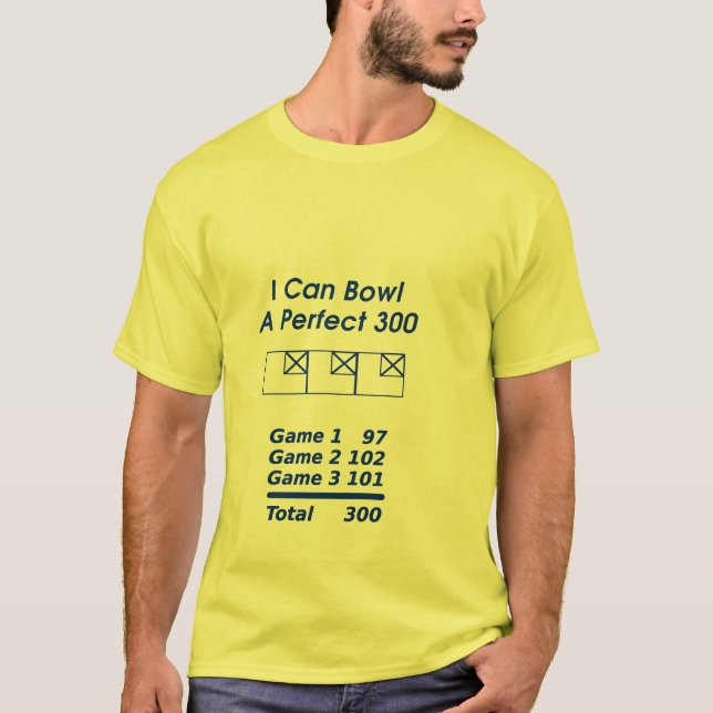 T-shirt Score de bowling parfait (Devant)