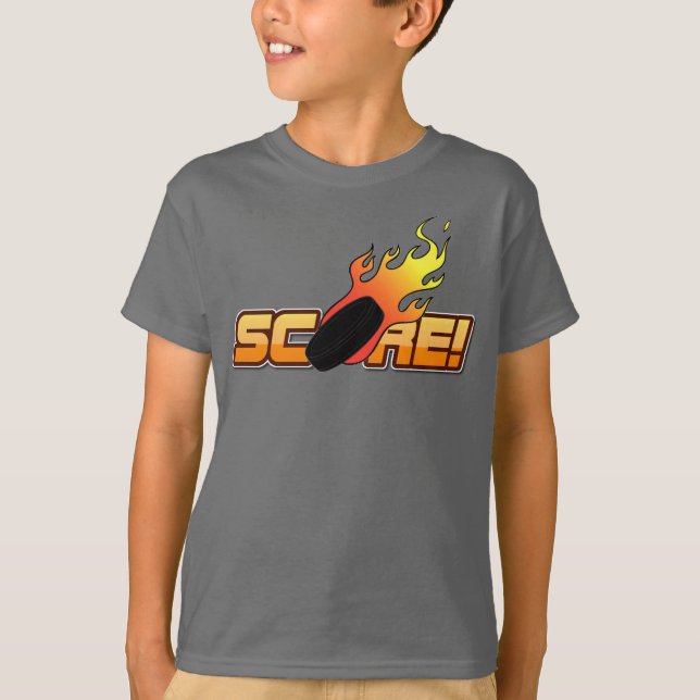 T-shirt score de hockey (Devant)