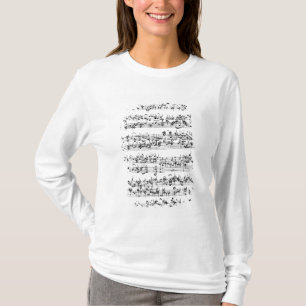 T-shirt Score de musique de Johann Sebastian Bach