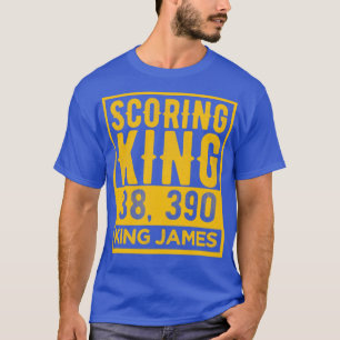 T-shirt Scoring King King James Vintage Gold Texte