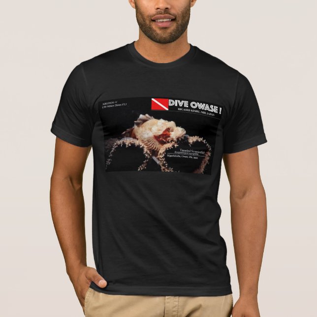 T-shirt Scorpène sur l'éponge (Devant)