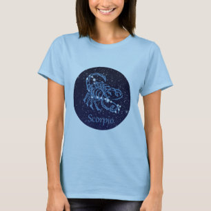T-shirt Scorpio Constellation et signe Zodiaque avec étoil