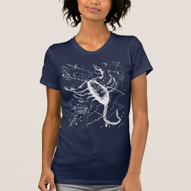 T-shirt Scorpio Constellation Hevelius 1690 Oct23 - Nov 21 (Devant)
