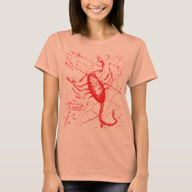 T-shirt Scorpio Constellation Hevelius 1690 Oct23 - Nov 21 (Devant)