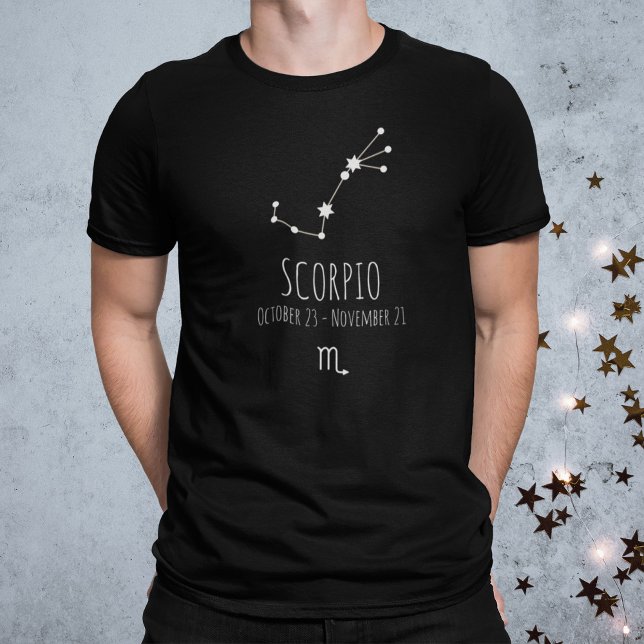 T-shirt Scorpio | Constellation Zodiaque personnalisée (Créateur téléchargé)