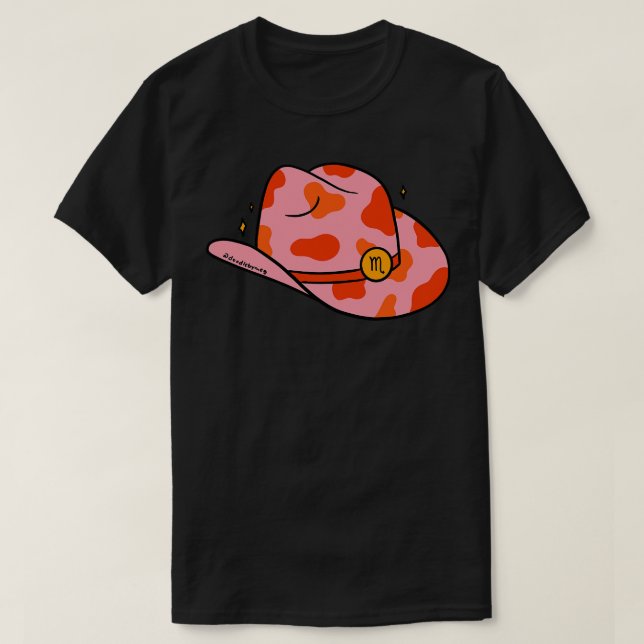 T-shirt Scorpio Cowboy Casquette (Design devant)
