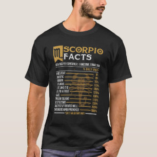 T-shirt Scorpio Faits Astrologie Signe Zodiaque Horoscope