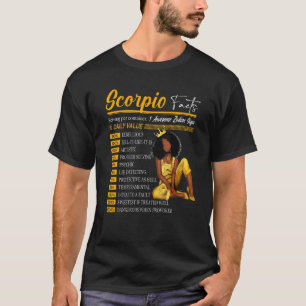 T-shirt Scorpio Faits merveilleux signe Zodiaque Horoscope