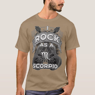 T-shirt Scorpio Guitare I Rock As Scorpio Zodiac Sign Mus