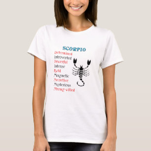 T-shirt Scorpio Horoscope Symbole Zodiaque