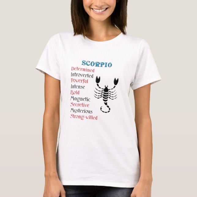 T-shirt Scorpio Horoscope Symbole Zodiaque (Devant)