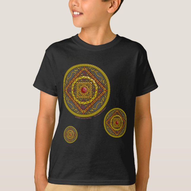 T-shirt Scorpio Mandala Kid's and Baby Dark Shirt (Devant)