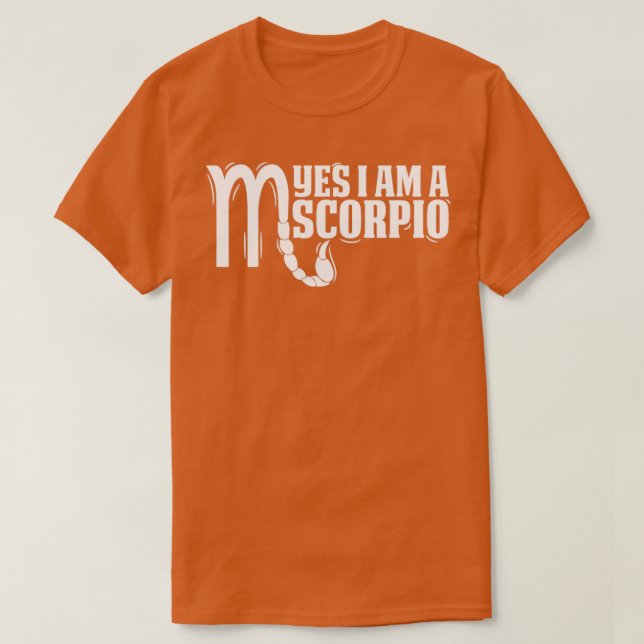 T-shirt Scorpio Oui Je Suis Un Scorpio1 (Design devant)
